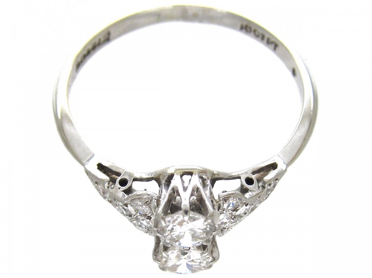 Art Deco Two Stone Diamond Ring