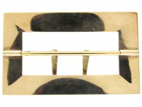 19th Century Scottish 15ct Gold & Agate Buckle