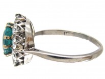 Emerald & Diamond Cluster Ring