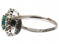 Emerald & Diamond Cluster Ring