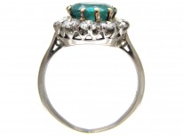 Emerald & Diamond Cluster Ring