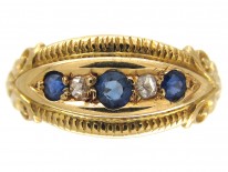 Victorian Sapphire & Diamond Ring