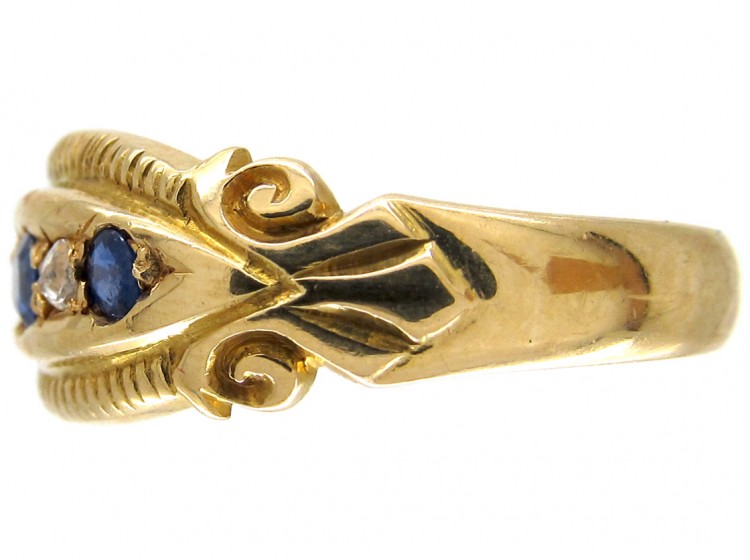 Victorian Sapphire & Diamond Ring