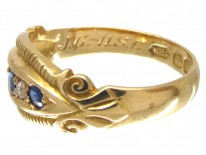 Victorian Sapphire & Diamond Ring
