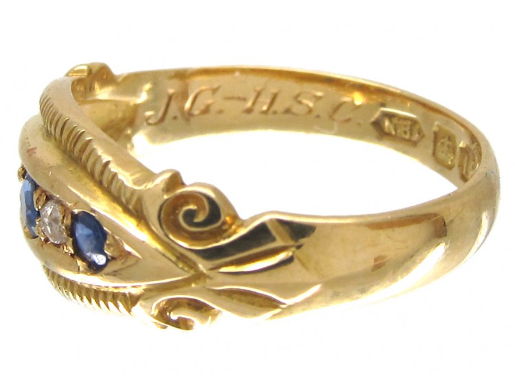 Victorian Sapphire & Diamond Ring