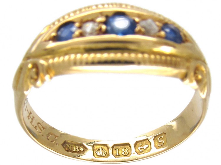 Victorian Sapphire & Diamond Ring