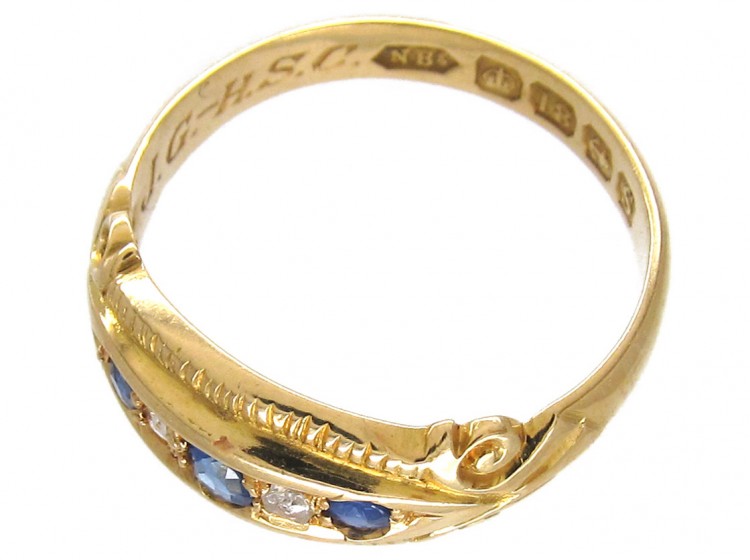 Victorian Sapphire & Diamond Ring