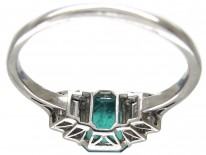 Art Deco Emerald & Diamond Baguette Ring
