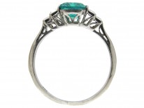 Art Deco Emerald & Diamond Baguette Ring