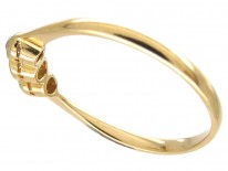 Small Three Stone Diamond Edwardian Ring