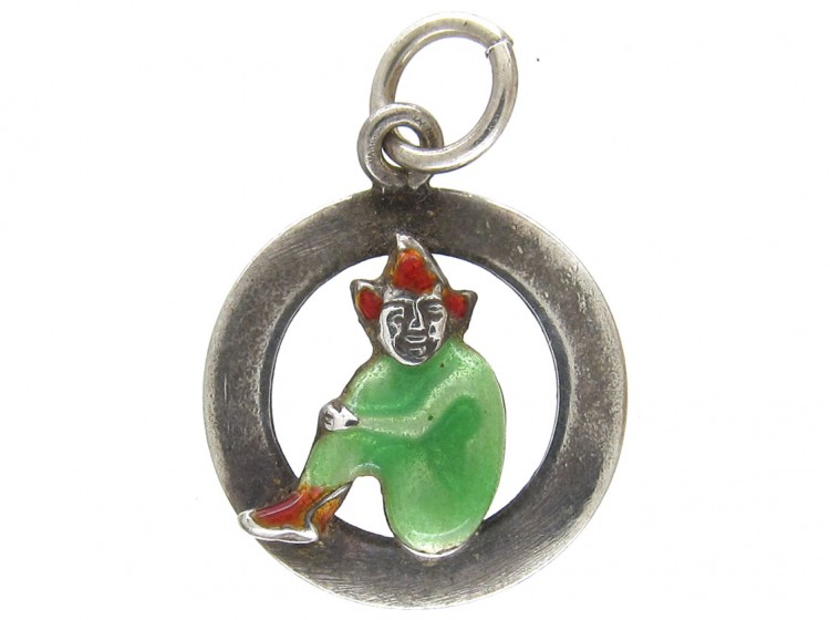 Silver & Enamel Pixie Charm