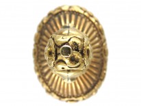 Georgian Rock Crystal & Gold Seal with Coronet & Arrows Intaglio
