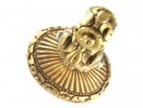 Georgian Rock Crystal & Gold Seal with Coronet & Arrows Intaglio