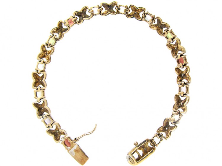 Silver Gilt Multi Stone Bracelet