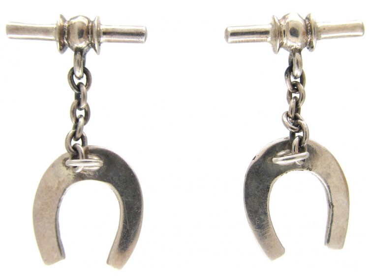 Silver Horseshoe Cufflinks