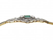 Emerald & Diamond Art Deco Bracelet