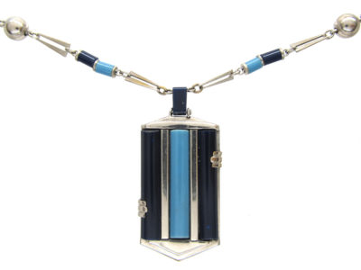 Art Deco Chrome & Bakelite Necklace