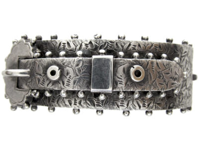 Victorian Silver Buckle Bangle