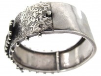 Victorian Silver Buckle Bangle