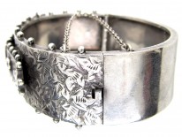Victorian Silver Buckle Bangle