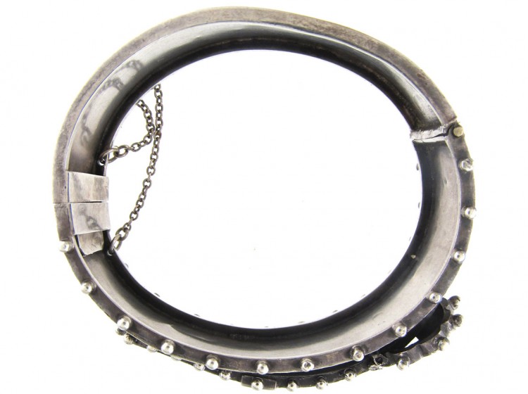Victorian Silver Buckle Bangle