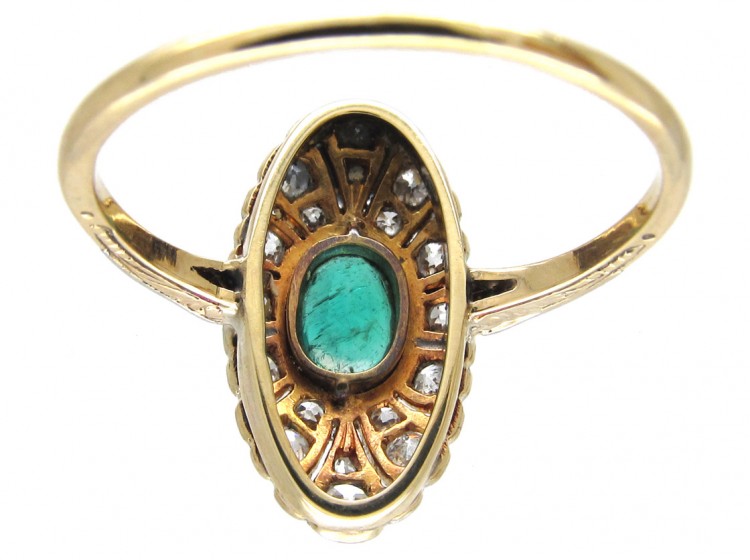 Art Deco Emerald & Diamond Ring