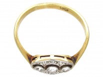Art Deco Triple Diamond Ring