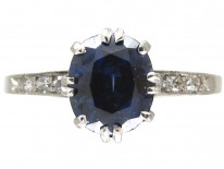 Art Deco Sapphire & Diamond Ring