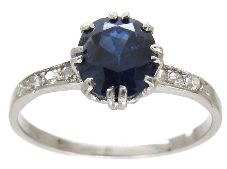 Art Deco Sapphire & Diamond Ring