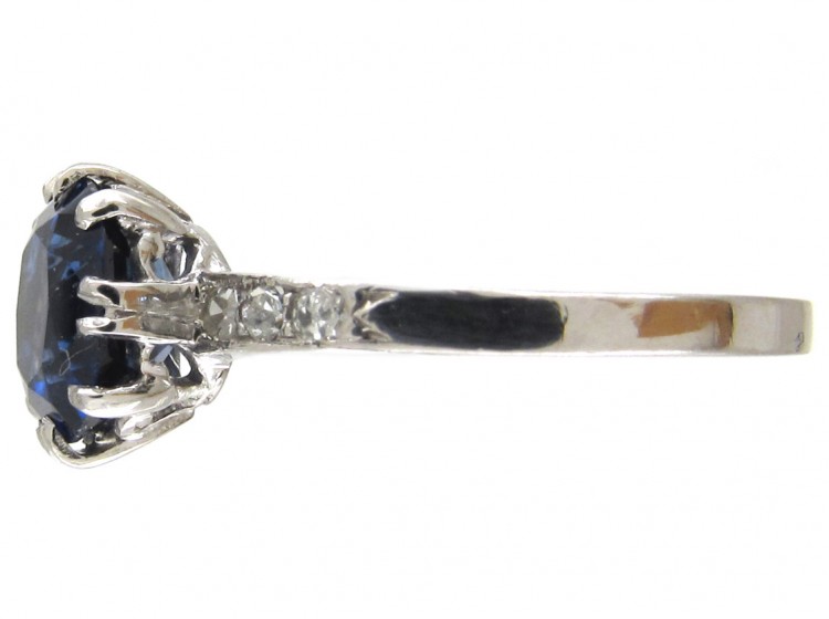 Art Deco Sapphire & Diamond Ring