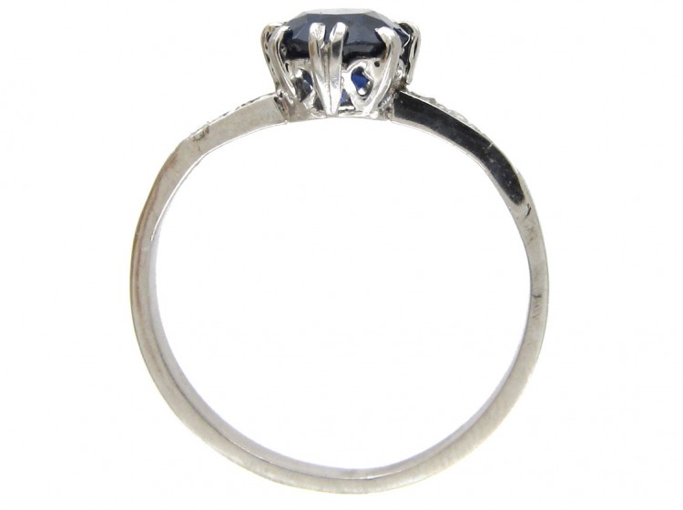 Art Deco Sapphire & Diamond Ring