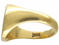 18ct Gold Double Crested Signet Ring