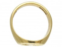 18ct Gold Double Crested Signet Ring