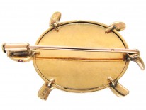 18ct Gold & Turquoise Tortoise or Small Turtle Brooch