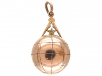 9ct Gold Masonic Globe Pendant