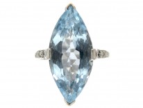 Marquise Aquamarine & Diamond Ring by Boodles