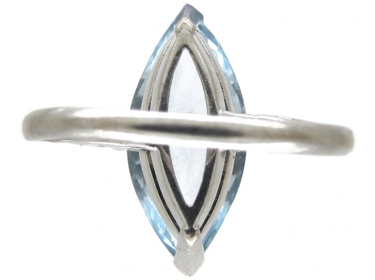 Marquise Aquamarine & Diamond Ring by Boodles