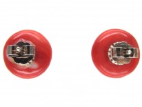 Coral Bouton Earrings