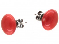 Coral Bouton Earrings