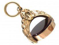 9ct Gold Horseshoe Motif Swivel Seal