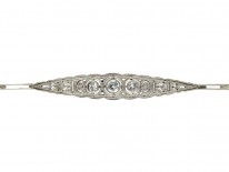 Edwardian 18ct White Gold & Diamond Bracelet