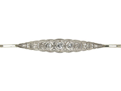Edwardian 18ct White Gold & Diamond Bracelet