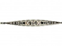 Edwardian 18ct White Gold & Diamond Bracelet