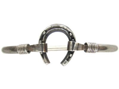Silver Horseshoe Bangle