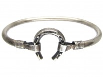 Silver Horseshoe Bangle