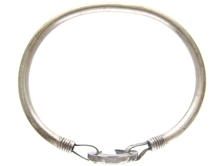 Silver Horseshoe Bangle
