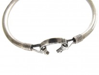 Silver Horseshoe Bangle