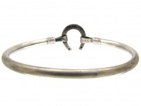 Silver Horseshoe Bangle