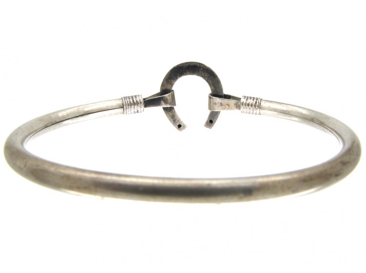 Silver Horseshoe Bangle