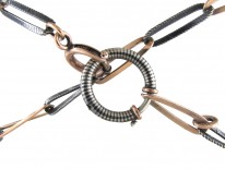 Silver & Gold Overlay Niello Guard Chain